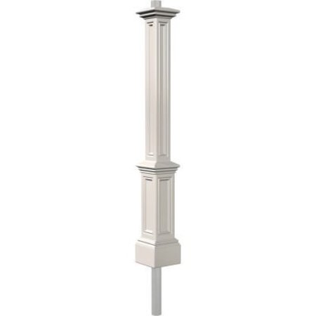 MAYNE MAIL POST INC Mayne® Signature White Lamp Post With Mount, 10"L x 10"W x 90"H 5835-W